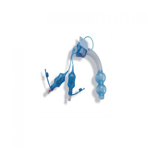 Tracheostomická kanyla BLUE LINE s nízkotlakovými manžetami „Profile Cuf“, s dvoma manžetami, PVC