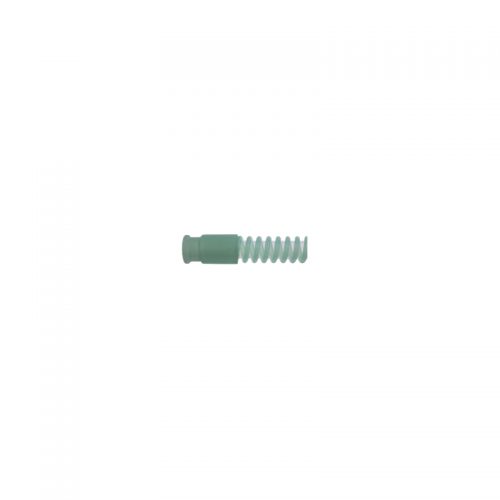 Silikónové dýchacie hadice  pre deti, autoklávovateľné do 134° C s obojstranne navulkanizovanými koncovkami farba: zelená (špirála), transparentná (hadica), Koncovky 22 mm/22 mm